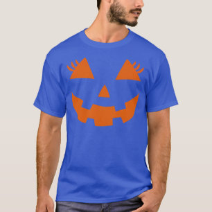 o Lantern niedliche Kürbisgesicht mit Wimpern halb T-Shirt