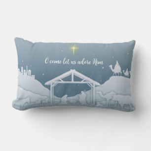 O Lass uns Adore Ihm Accent Pillow Lendenkissen