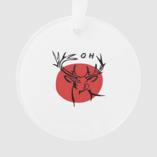 O Lieber O Lieber Roter Retro-Klassiker-Design Ornament