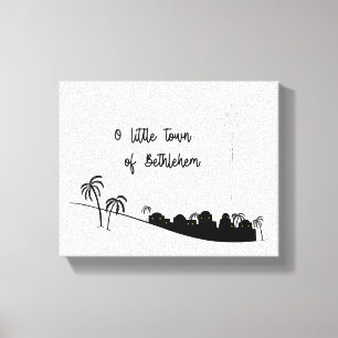 O Little Town Bethlehem Wrapped Canvas Art Leinwanddruck