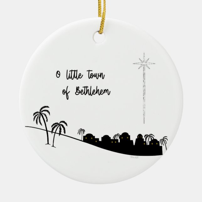 O Little Town of Bethlehem 2 Ornament (Vorne)