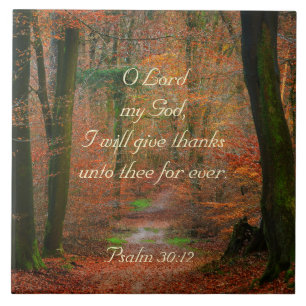 O-Lord I gibt Dank Psalm 30, Herbst-Weg Fliese