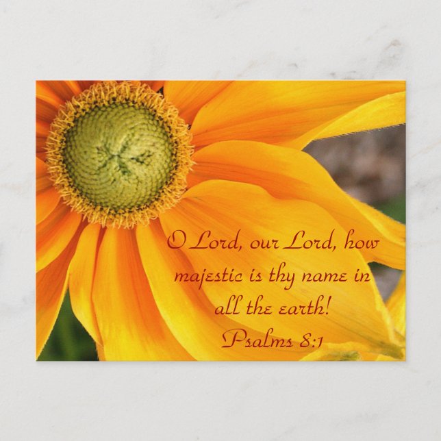 O Lord, our Lord, how majestic is thy name Postkarte (Vorderseite)