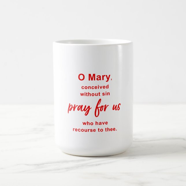 O Maria Gebet Kaffeetasse (Mittel)