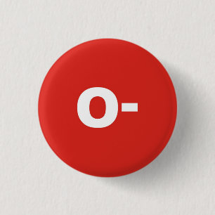 O- Negatives Abzeichen Blut-Art-/Gruppen-relativer Button