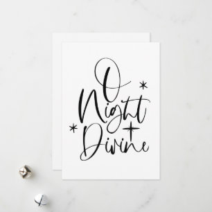 O Night Divine No Foto Religiöse Weihnachtskarte Feiertagskarte