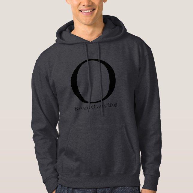 O: Obama für Präsidenten T-shirt Hoodie (Vorderseite)