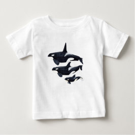 O.orca-fond transparent baby t-shirt