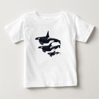 O.orca-fond transparent baby t-shirt