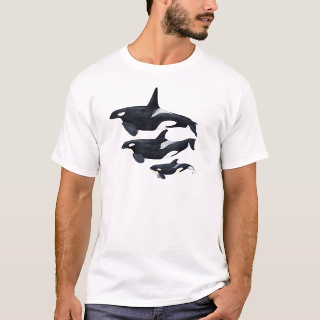 O.orca-fond transparent T-Shirt (Vorderseite)