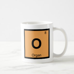 O - Orgel Musik Chemie Periodensystem Symbol Tasse