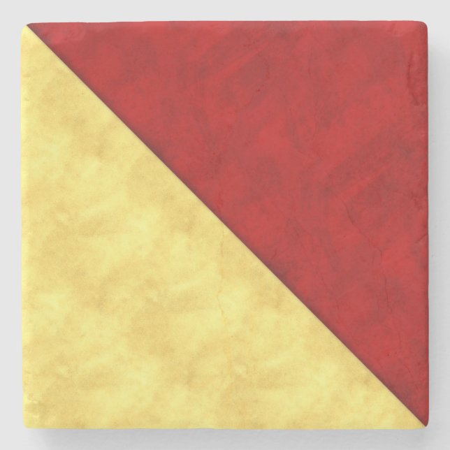 O Oscar Wasserfarben Wasserzeichenflagge Steinuntersetzer (Vorderseite)