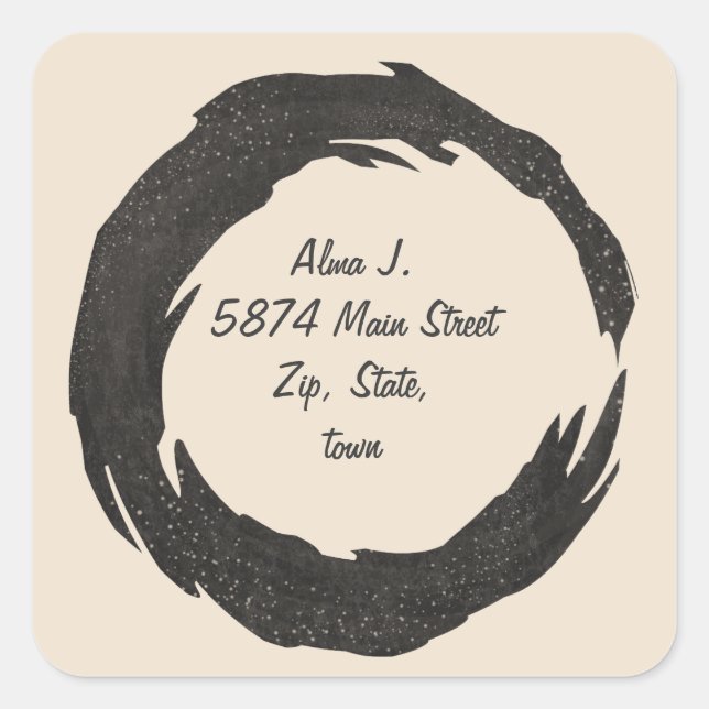 o quadratischer aufkleber (Vorderseite)