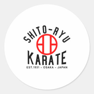 O-ryu Karate Japan Kampfsport Runder Aufkleber