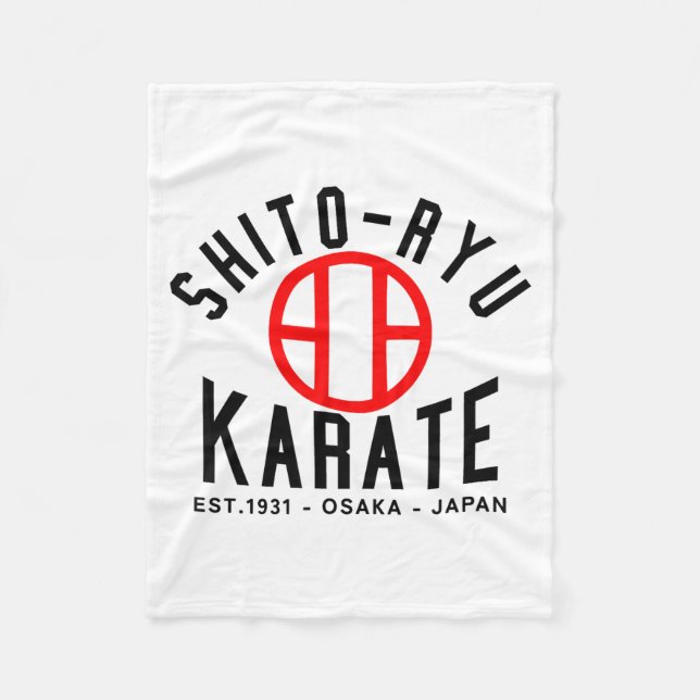 O-ryu Karate Japan Martial Arts  Fleecedecke (Vorderseite)