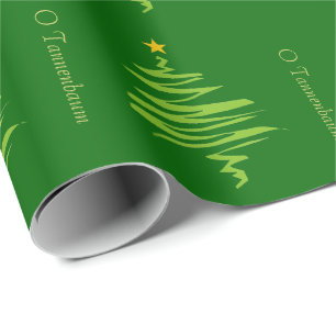 O Tannenbaum Weihnachtsbaum Muster Wrapping Paper Geschenkpapier