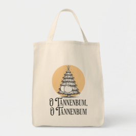 O Tannenbum Christmas tree butt bum funny tote Tragetasche