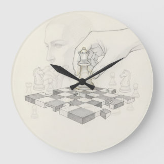 O Tempo da Estratégia Große Wanduhr