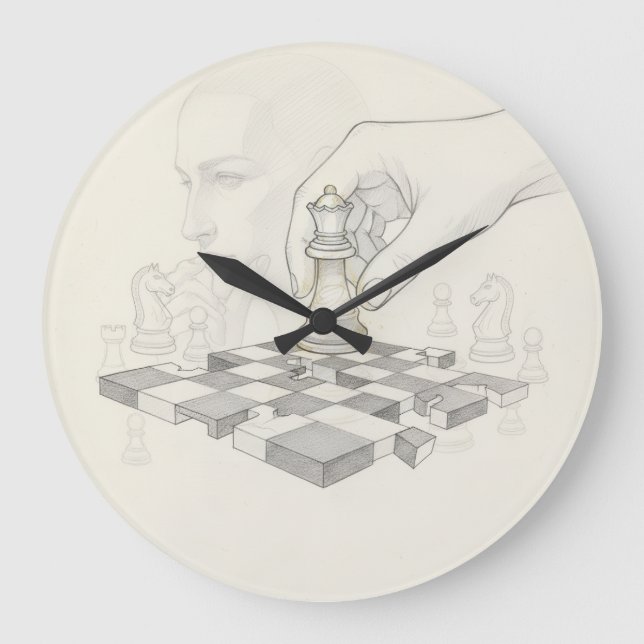 O Tempo da Estratégia Große Wanduhr (Vorderseite)