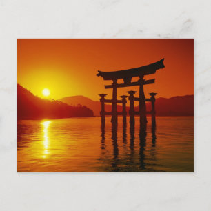 O-Torii Gate, Itsukushima schrein, Miyajima Postkarte