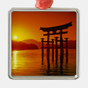 O-Torii Gate, Itsukushima-Schrein, Miyajima Silbernes Ornament