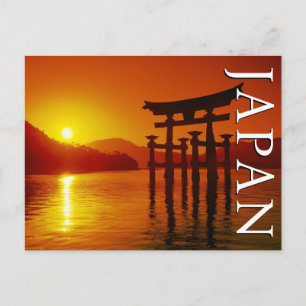 O-Torii Gate, Itsukushima Shrine   Miyajima, Japan Postkarte