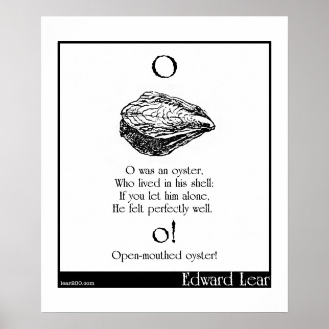 O war eine Auster Poster (Vorne)