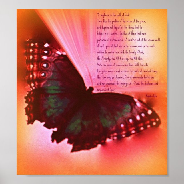 O Wayfarer Poster (Vorne)