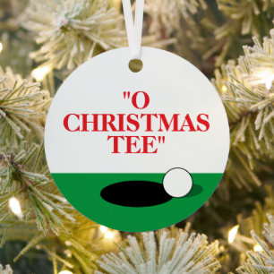 O Weihnachts-Tee-Weihnachtsbaum-Schmuck für Golfer Ornament Aus Metall