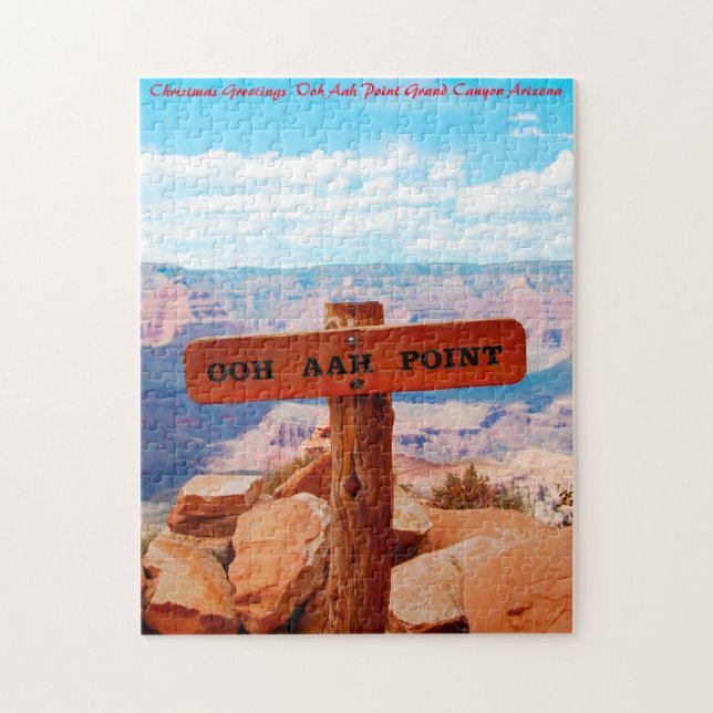 Oah Point Grand Canyon. Weihnachtsgrüße Puzzle (Vertikal)