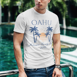 Oahu Hawaii Familienurlaub T - Shirt