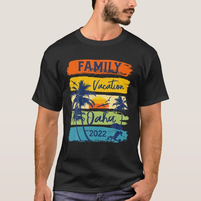 Oahu Hawaii Hawaiian Vacation 2022 Matching Family T-Shirt (Vorderseite)