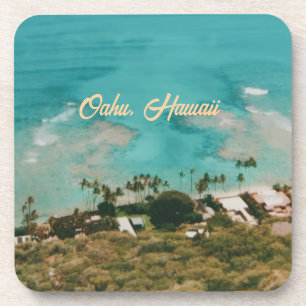 Oahu Hawaii Insel Reise Souvenir Getränkeuntersetzer