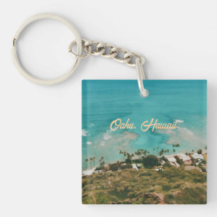 Oahu Hawaii Insel Reise Souvenir Schlüsselanhänger