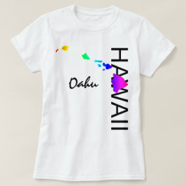 OAHU - HAWAII INSELN NEON RAINBOW T-Shirt