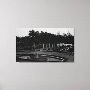 Oahu, Hawaii - L.D.S. Hawaiin Temple in Laie Leinwanddruck