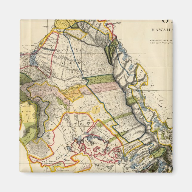 Oahu, Hawaii Magnet (Vorne)