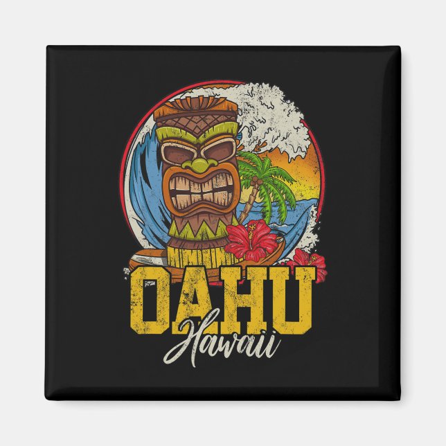 Oahu Hawaii  Magnet (Vorne)