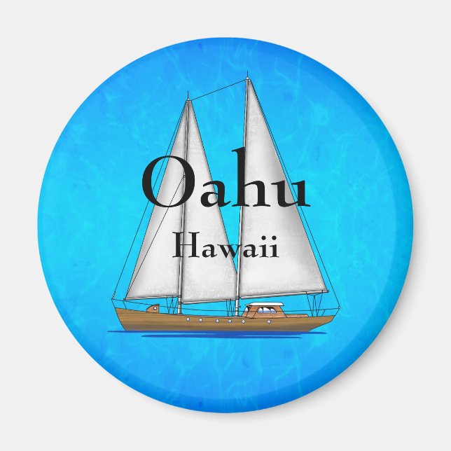 Oahu Hawaii Magnet (Vorne)