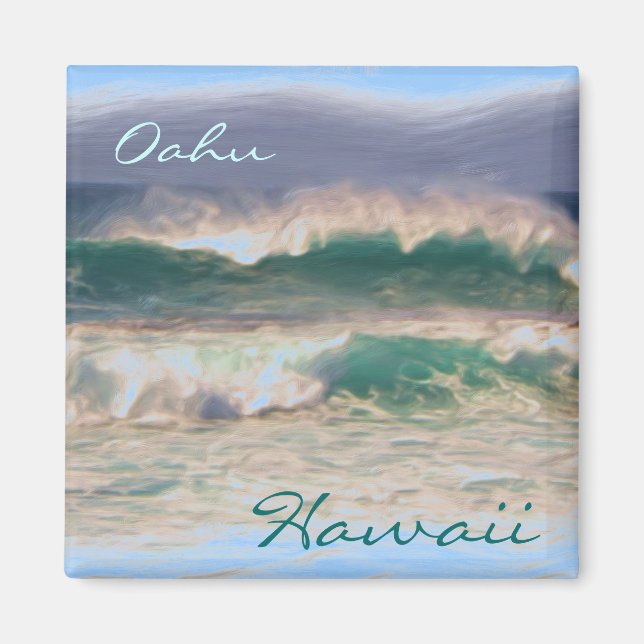 Oahu Hawaii-Magnet Magnet (Vorne)