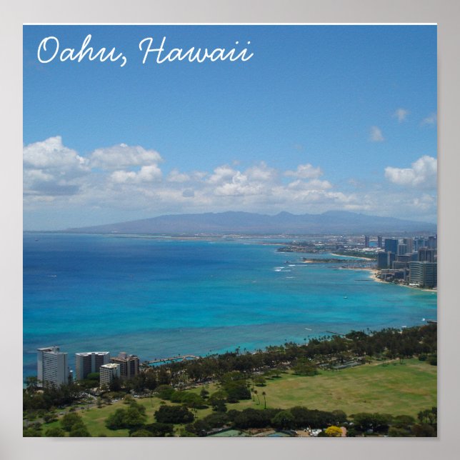 Oahu, Hawaii Poster (Vorne)