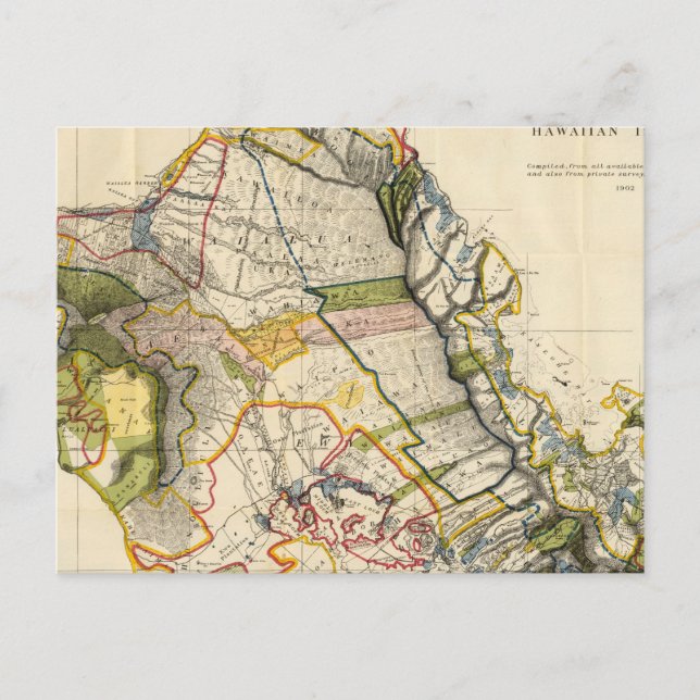 Oahu, Hawaii Postkarte (Vorderseite)