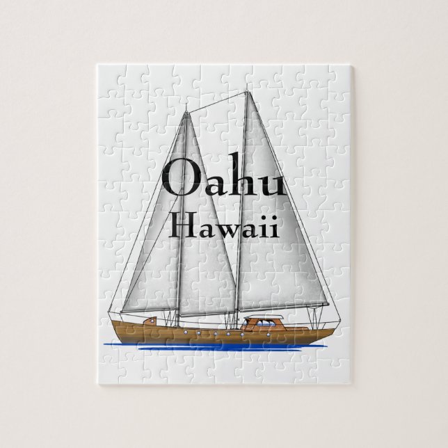 Oahu Hawaii Puzzle (Vertikal)