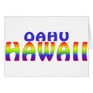 Oahu Hawaii-Regenbogenworte