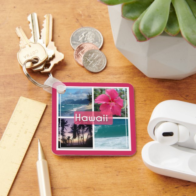 Oahu, Hawaii Seascape Schlüsselanhänger (Schreibtisch)