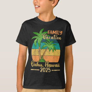 Oahu Hawaii Strand Familienurlaub 2025 Sommer T-Shirt