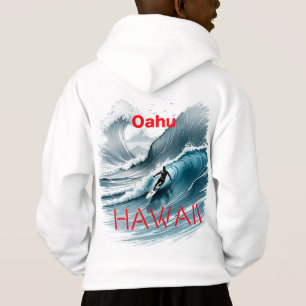 Oahu Hawaii Surfwelle Hoodie