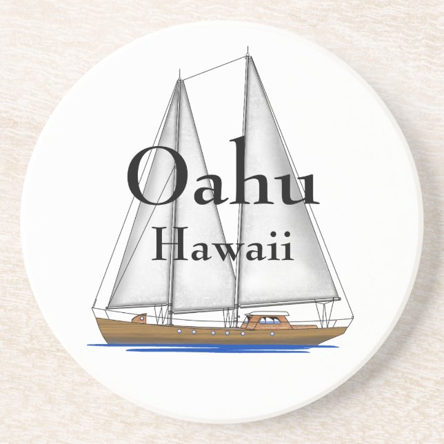 Oahu Hawaii Untersetzer (Vorne)