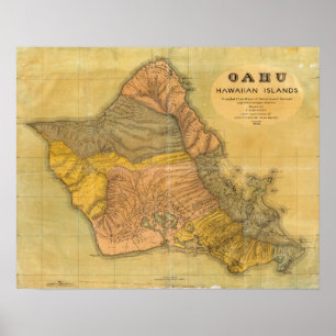 Oahu, Hawaiian Islands Poster