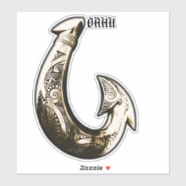 Oahu Tribal Hook Aufkleber